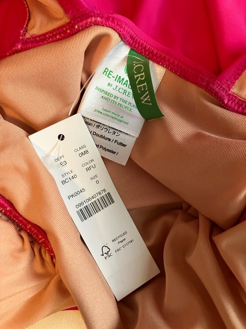 J. Crew ruched v neck one piece swimsuit - Picture 4 of 5